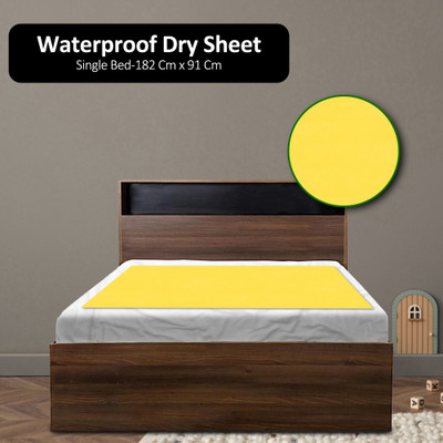 Oyo Baby Cotton Baby Bed Protecting Mat(Yellow, Free)