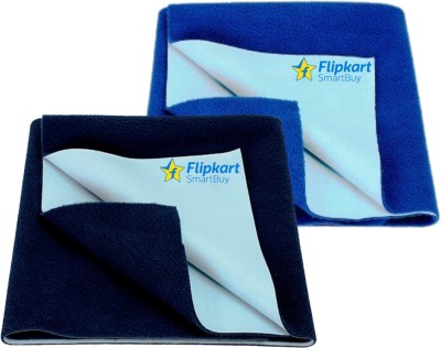 Flipkart SmartBuy Cotton Baby Bed Protecting Mat(Navy, Royal Blue, Small, Pack of 2)