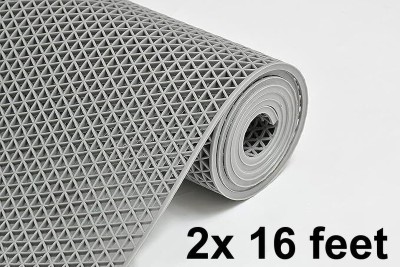 Benchmark Rubber Floor Mat(Grey Mat 2 x 16 feet, Large)