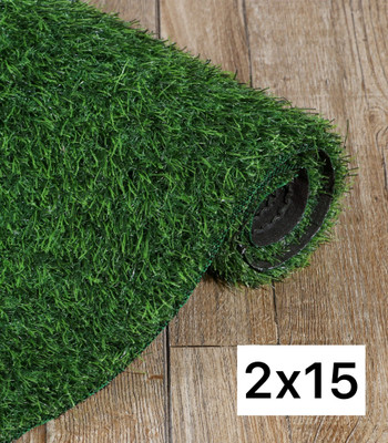 Kuku Home Artificial Grass Grass Mat(Green, Free)