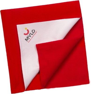 MYLO Fleece Baby Bed Protecting Mat(Red, Medium)