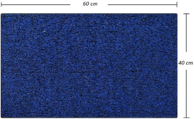 QUICKAND FAST PVC (Polyvinyl Chloride) Door Mat(Blue, Medium)
