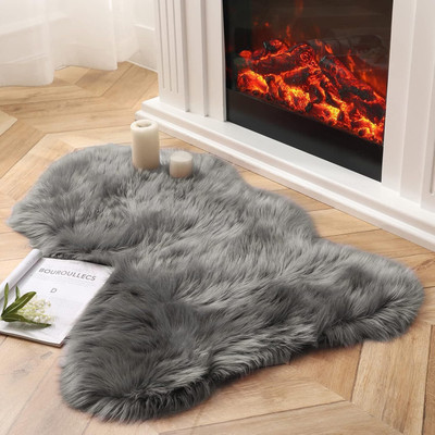 STEFLON Polyester Floor Mat(Grey, Medium)