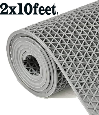 Shoppingzone Rubber Bathroom Mat(2 x 10feet, Large)