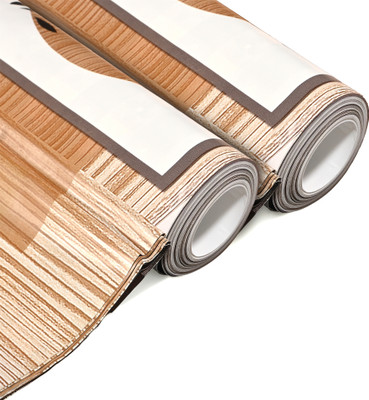KUBER INDUSTRIES PVC (Polyvinyl Chloride) Kitchen Mat(Brown, Extra Large, Pack of 2)