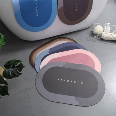 KAMPALA Rubber Bathroom Mat(Multicolor, Free)