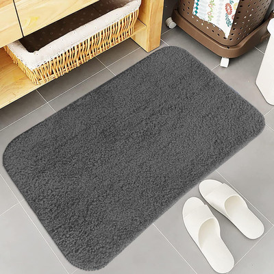 Draaevion Microfiber Door & Floor Mat(Grey, Small)