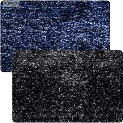 HOMESTIC by Kuber Industries Microfiber Door Mat(Multicolor, Large, Pack of 2)