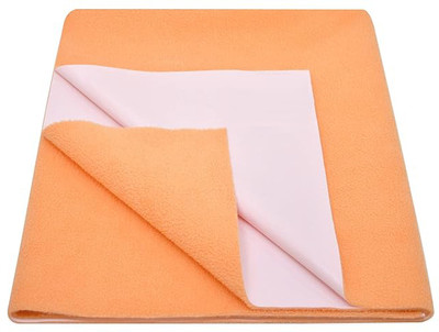 BADAL KIDZ Fleece Baby Bed Protecting Mat(PEACH COLOR, Small)