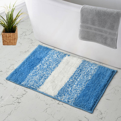 Flipkart SmartBuy Microfiber Door Mat(LT.BLUE (40X60), Medium)