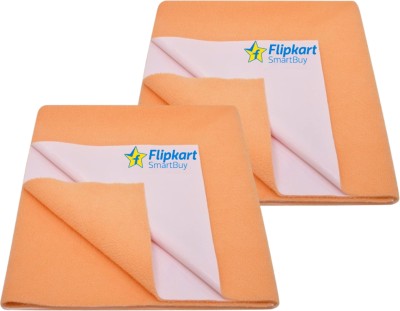 Flipkart SmartBuy Cotton Baby Bed Protecting Mat(Orange, Medium, Pack of 2)