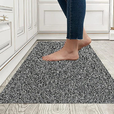 Panipat Surgicals PVC (Polyvinyl Chloride) Door Mat(Grey&Black(16x24Inch), Small)