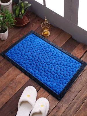 Shoppingzone Rubber Door Mat(BLUE-STONE, Large)