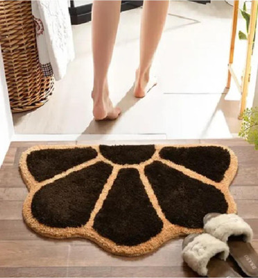 shree jee handloom Rubber Floor Mat(Brown, Free)