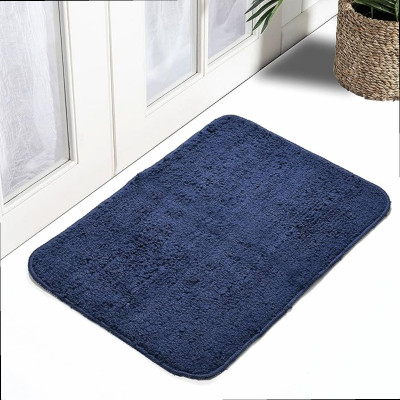 Draaevion Microfiber Floor Mat(Navy Blue, Small)