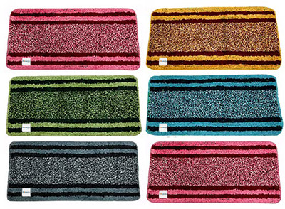 HOMESTIC by Kuber Industries Cotton Door Mat(Multicolor, Pack of 6, Free)