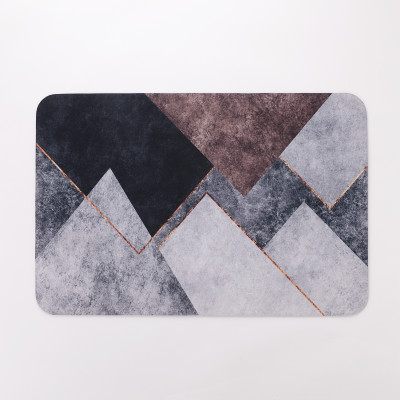 KUBER INDUSTRIES Polyester, Rubber Floor Mat(Multicolor, Medium)
