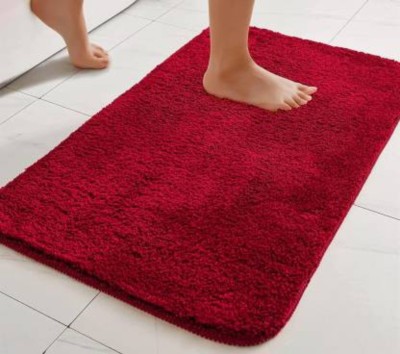 HOWNICE Cotton Door Mat(Red, Medium)