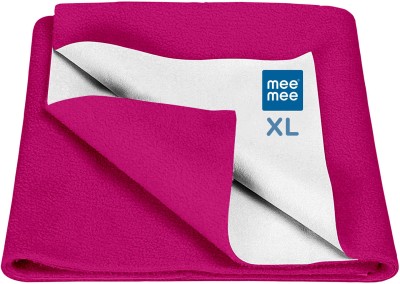 MeeMee Cotton Baby Bed Protecting Mat(RANI PINK, Extra Large)