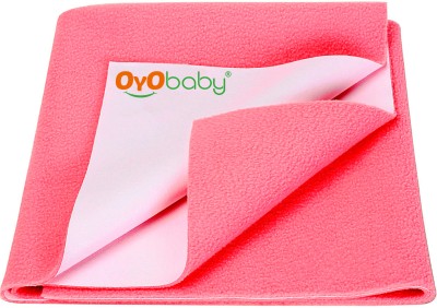 Oyo Baby Cotton Baby Bed Protecting Mat(Salmon Rose, Medium)
