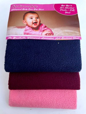 SVK ECOM Cotton Baby Bed Protecting Mat(Pink, Voilet , Dark Blue, Small, Pack of 3)