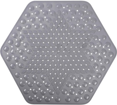 VDNSI Silicone Bathroom Mat(Dark Grey, Medium)