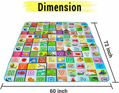 HouseOfCommon PP (Polypropylene) Baby Play Mat(Multicolor, Large)
