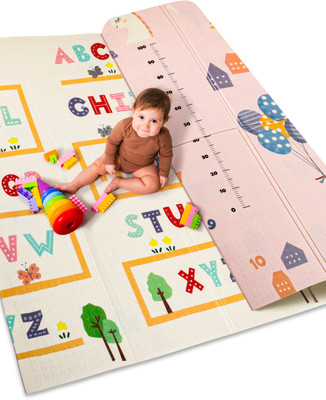 Intelliskills PP (Polypropylene) Baby Play Mat(Multicolor, Large)