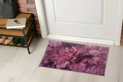 Snug Step Velvet Floor Mat(Purple, Medium)