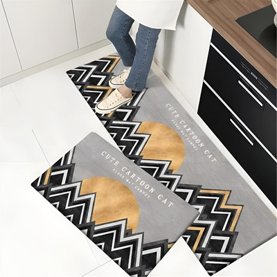 SHOPPOFOBIX Rubber Floor Mat(Multicolor, Pack of 2, Free)