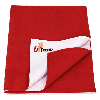 UpTrend Cotton Baby Bed Protecting Mat(Maroon, Extra Large, Pack of 3)
