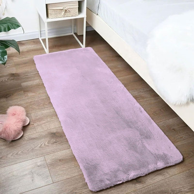 matcraft Lavender Polyester Runner(60 cm,  X 150 cm, Rectangle)