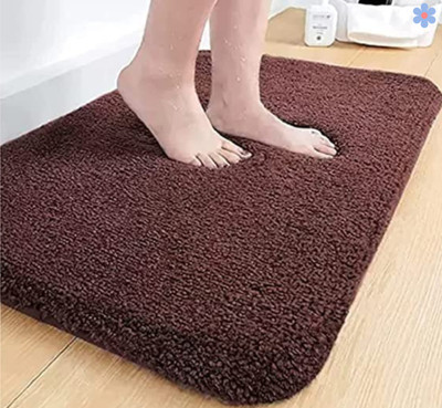HOWNICE Microfiber Door Mat(Brown, Medium)