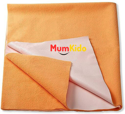 SBTs Cotton Baby Bed Protecting Mat(Orange, Medium)