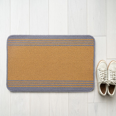 Saral Home Polyester Door Mat(Gold, Medium)