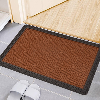 Mega Cart Home PP (Polypropylene) Door Mat(Coffee, Free)
