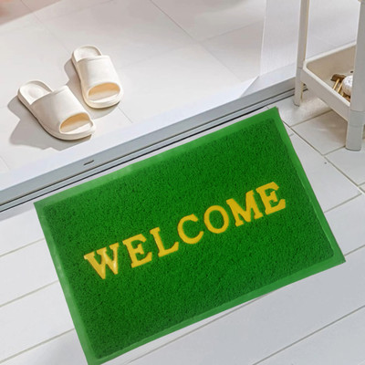 sk gobal PVC (Polyvinyl Chloride) Door & Floor Mat(Green, Medium)