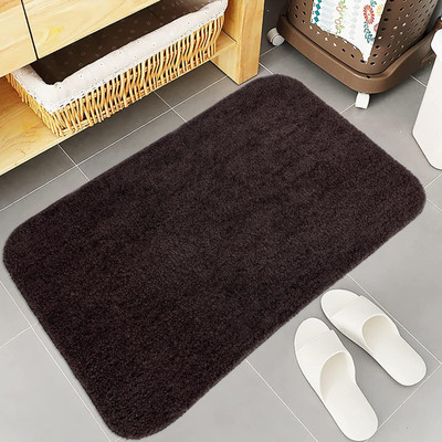 Draaevion Microfiber Door & Floor Mat(Brown, Small)