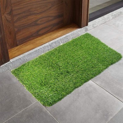 STATUS Artificial Grass Door Mat(Green, Large)