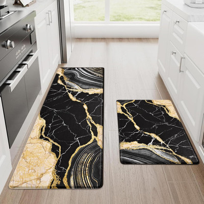 SUICUNE Rubber, Polyester Floor Mat(Multicolor, Free, Pack of 2)