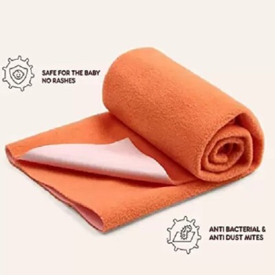 KC ECOM Cotton Baby Bed Protecting Mat(Orange, Small)