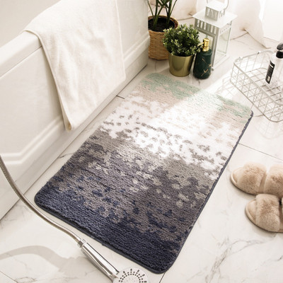 KUBER INDUSTRIES Polyester Bathroom Mat(Multicolor, Medium)