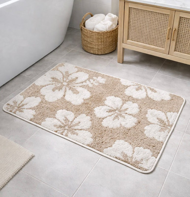 Homitecture Microfiber Floor Mat(MICROFIBER DOORMAT/FLOORMAT/PLACEMAT(40X60) BEIGE, Medium)