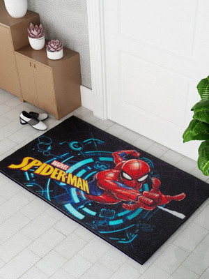 Athom Living Nylon Door Mat(Black::Red::Yellow, Medium)