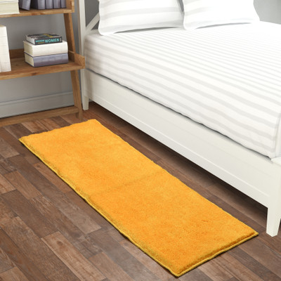 MAA HOME CONCEPT Microfiber Floor Mat(SOLID YELLOW, Extra Large)