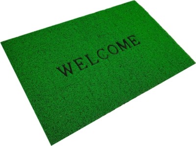 MellowMats PVC (Polyvinyl Chloride) Door Mat(Green, Large)