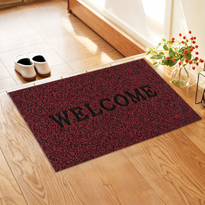 KUBER INDUSTRIES Rubber Door Mat(Red, Large)