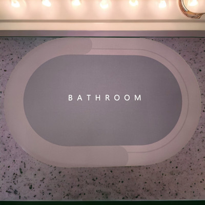 Barkly Rubber Bathroom Mat(Multicolor, Free)