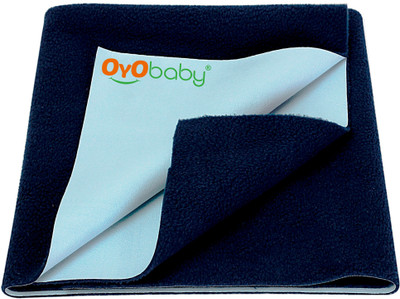 Oyo Baby Cotton Baby Bed Protecting Mat(Dark Blue, Extra Large)
