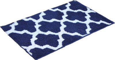 HYTYPE Microfiber Door Mat(BluemWhite, Large)